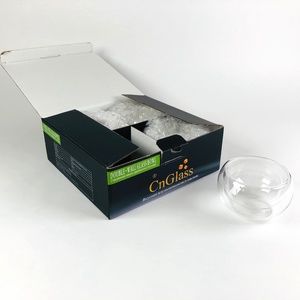 Set of 4 Double Wall Glasses - 3.4 oz (100mL) - New